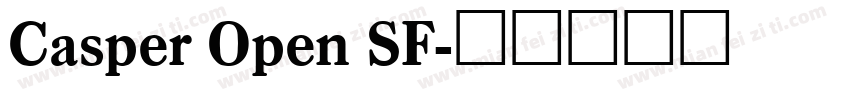 Casper Open SF字体转换
